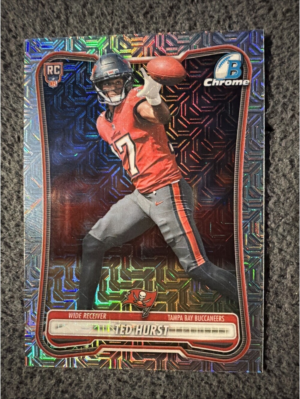 Topps 2026 Bowman Chrome Ted Hurst Tampa Bay Buccaneers RC Mojo BCV-134
